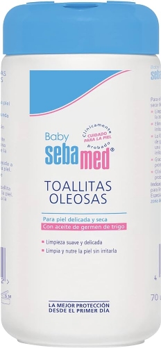Sebamed baby toallitas oleosas (70 toallitas)