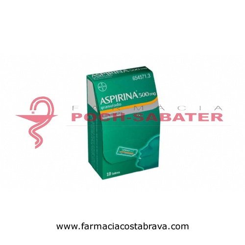 ASPIRINA 500 mg GRANULADO , 10 sobres