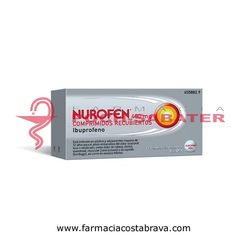 NUROFEN 400 mg COMPRIMIDOS RECUBIERTOS, 12 comprimidos
