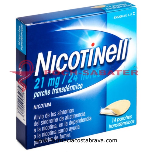 NICOTINELL 21 MG/24 HORAS PARCHE TRANSDERMICO , 7 parches
