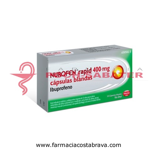 NUROFEN RAPID 400 mg CAPSULAS BLANDAS , 10 cápsulas
