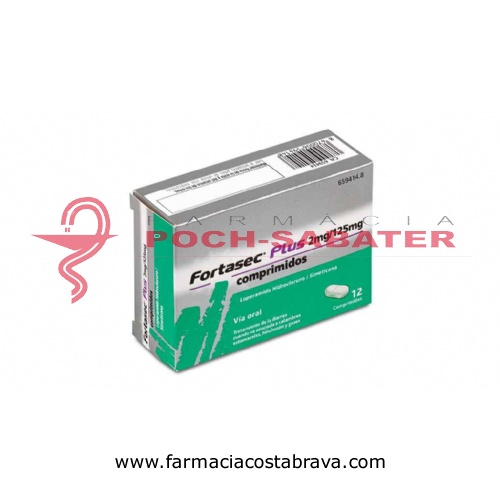 FORTASEC PLUS 2 mg/ 125 mg COMPRIMIDOS  , 12 comprimidos