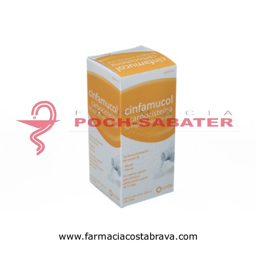 CINFAMUCOL CARBOCISTEINA 50 mg/ml SOLUCION ORAL , 1 frasco de 200 ml