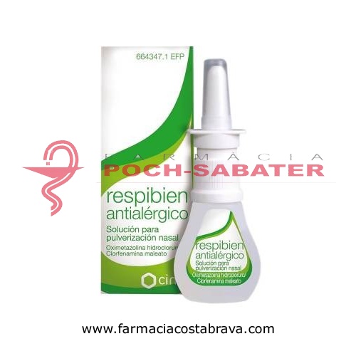 RESPIBIEN ANTIALERGICO SOLUCION PARA PULVERIZACION NASAL, 1 envase pulverizador de 15 ml