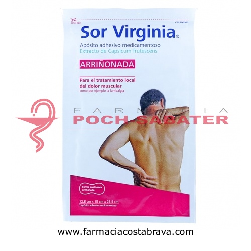 SOR VIRGINIA APOSITO ADHESIVO MEDICAMENTOSO, ARRIÑONADA , 1 apósito