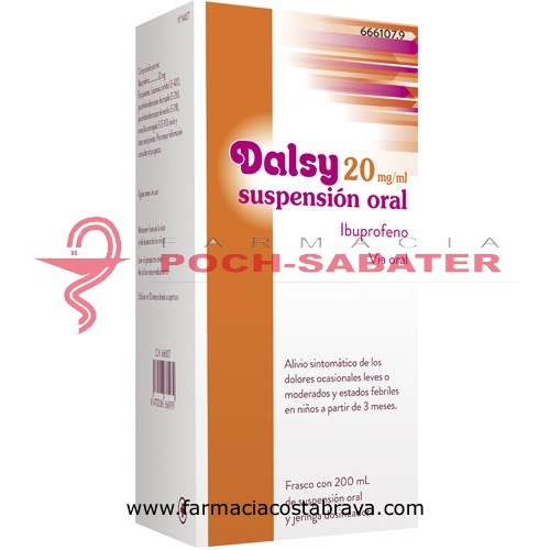 DALSY 20 mg/ml SUSPENSION ORAL , 1 frasco de 150 ml