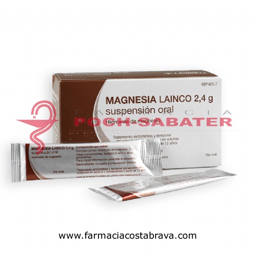 MAGNESIA LAINCO 2,4 g SUSPENSION ORAL, 14 sobres de 12 ml