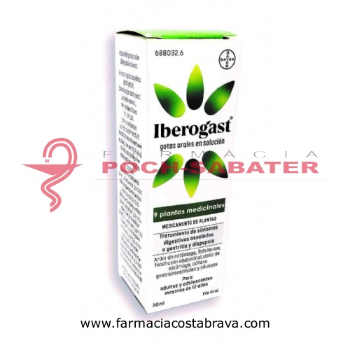 IBEROGAST GOTAS ORALES EN SOLUCION, 1 frasco de 100 ml