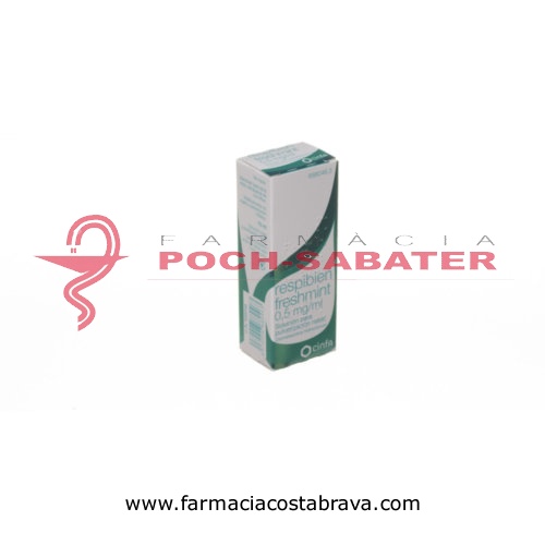 RESPIBIEN FRESHMINT 0,5 mg/ ml SOLUCION PARA PULVERIZACION NASAL, 1 envase pulverizador de 15 ml