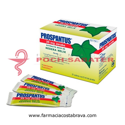 PROSPANTUS JARABE EN SOBRES , 21 sobres de 5 ml