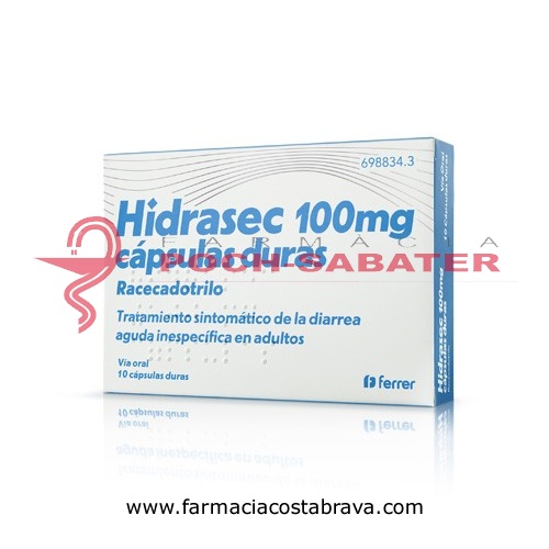 HIDRASEC 100 MG CAPSULAS DURAS , 10 cápsulas