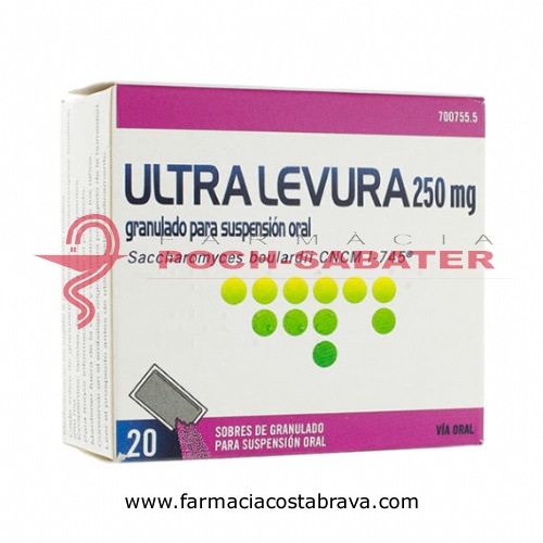 ULTRA-LEVURA 250 MG POLVO PARA SUSPENSION ORAL , 20 sobres