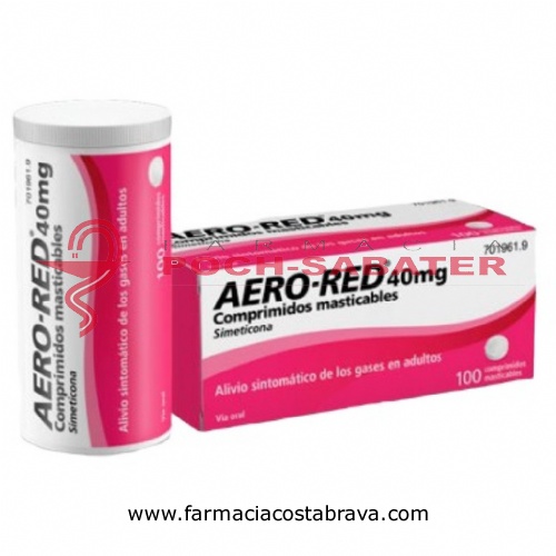 AERO RED 40 mg COMPRIMIDOS MASTICABLES , 100 comprimidos