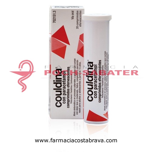 COULDINA CON PARACETAMOL COMPRIMIDOS EFERVESCENTES , 20 comprimidos