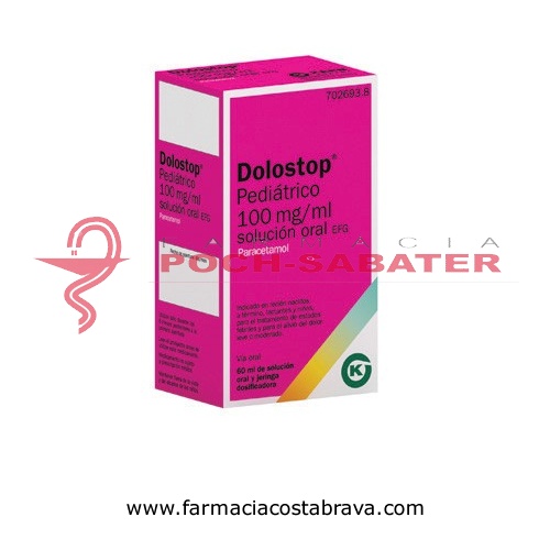 DOLOSTOP PEDIÁTRICO 100 MG/ML SOLUCION ORAL , 60 ml