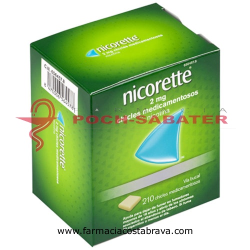 NICORETTE 2 mg CHICLES MEDICAMENTOSOS, 30 chicles