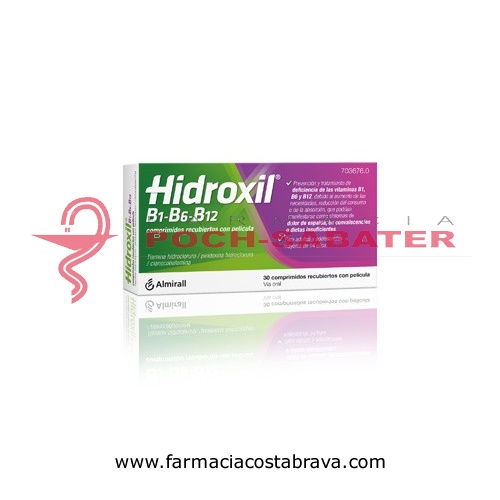 HIDROXIL B1-B6-B12 COMPRIMIDOS RECUBIERTOS CON PELICULA , 30 comprimidos