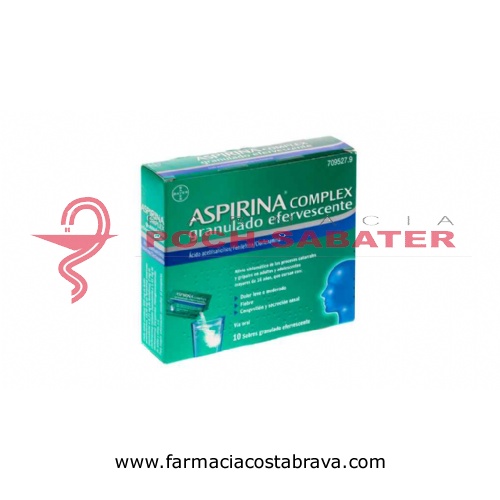 ASPIRINA COMPLEX GRANULADO EFERVESCENTE, 10 sobres