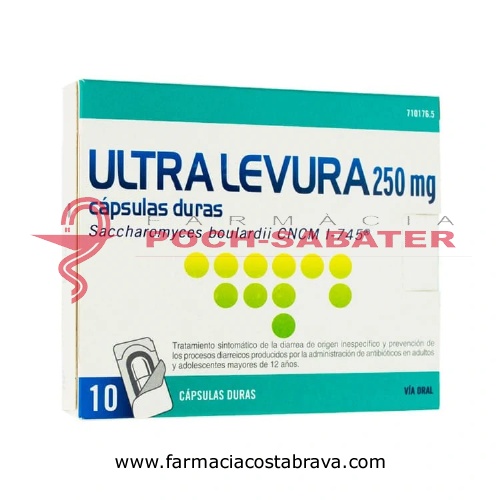 ULTRA-LEVURA 250 MG CAPSULAS DURAS , 10 cápsulas