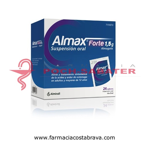 ALMAX FORTE 1,5 g SUSPENSION ORAL,24 sobres