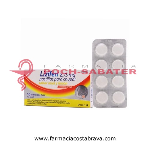 LIZIFEN 8,75 MG PASTILLAS PARA CHUPAR SABOR MIEL Y LIMON 16 pastillas