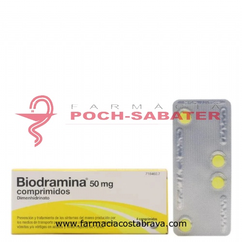 BIODRAMINA 50 mg COMPRIMIDOS , 4 comprimidos