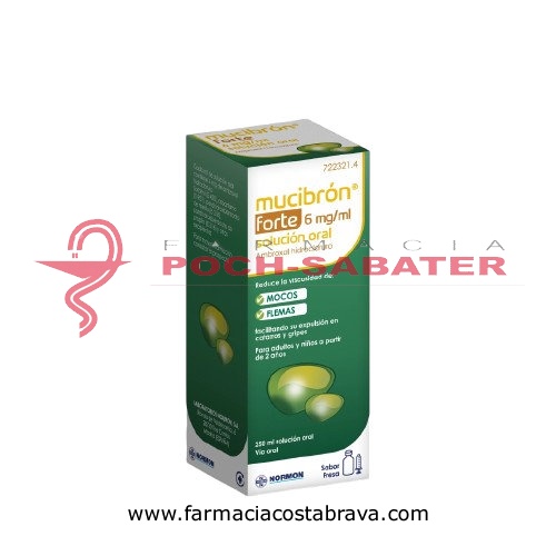 MUCIBRON FORTE 6 MG/ML SOLUCION ORAL, 1 frasco de 250 ml