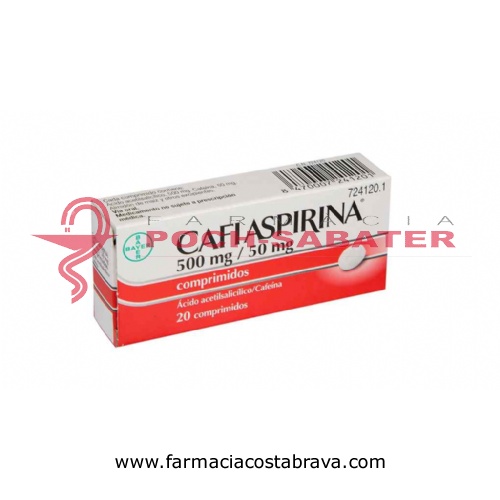 CAFIASPIRINA 500 mg/50 mg COMPRIMIDOS , 20 comprimidos