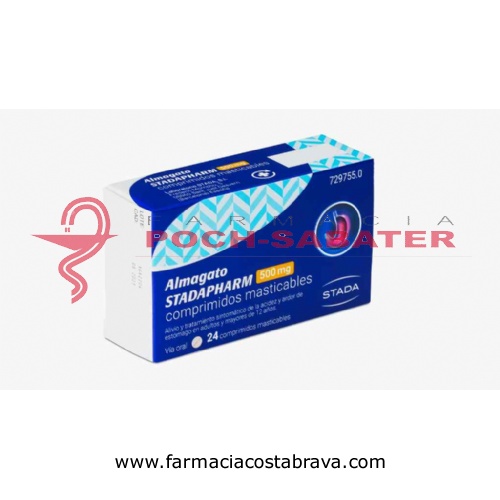 ALMAGATO STADAPHARM 500 MG COMPRIMIDOS MASTICABLES 24 comprimidos