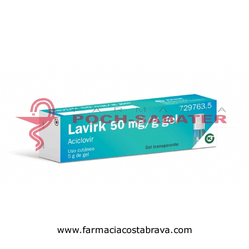 LAVIRK 50 MG/G GEL, Bomba dosificadora de 5g