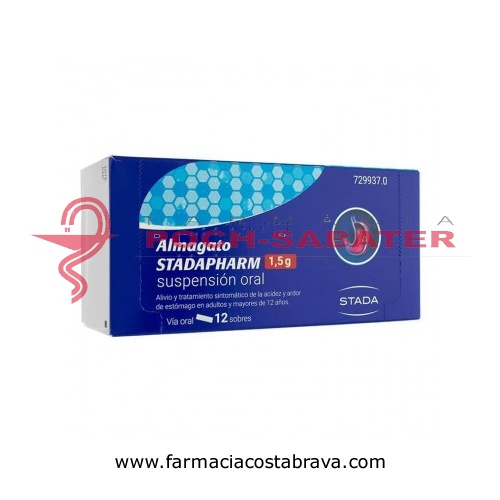 ALMAGATO STADAPHARM 1,5 G SUSPENSION ORAL 12 sobres