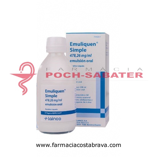 EMULIQUEN SIMPLE 478,26 mg/ml EMULSION ORAL , 1 frasco de 230 ml