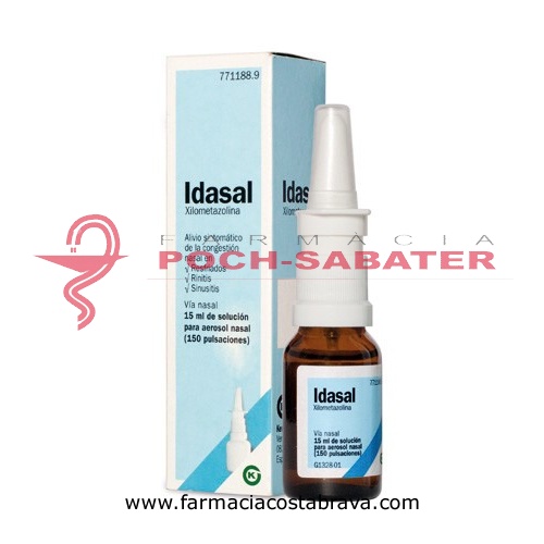 IDASAL 1mg/ml SOLUCION PARA PULVERIZACION NASAL , 1 frasco de 15 ml