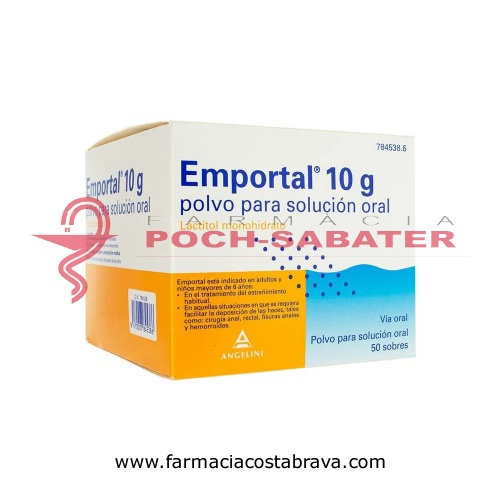 EMPORTAL 10 g  POLVO PARA SOLUCION ORAL , 50 sobres