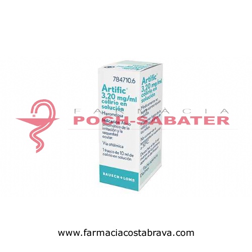 ARTIFIC 3,20 mg/ml COLIRIO EN SOLUCION , 1 frasco de 10 ml