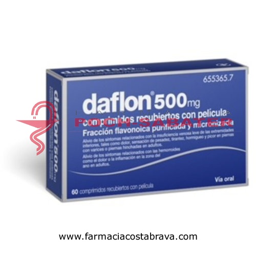 DAFLON 500 MG COMPRIMIDOS RECUBIERTOS CON PELÍCULA, 30 comprimidos