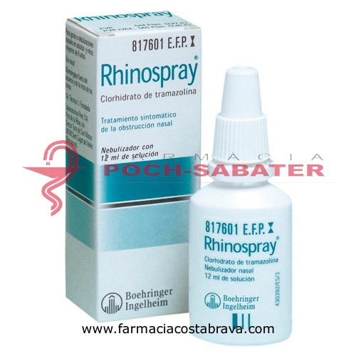 RHINOSPRAY 1,18 mg/ ml SOLUCION PARA PULVERIZACION NASAL , 1 envase pulverizador de 12 ml