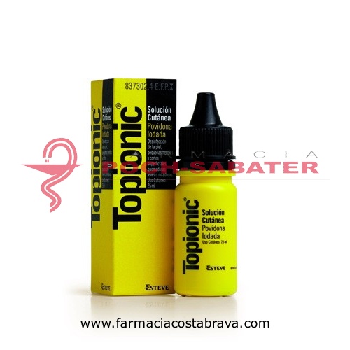TOPIONIC 100 MG/ML SOLUCION CUTANEA, 1 frasco de 25 ml
