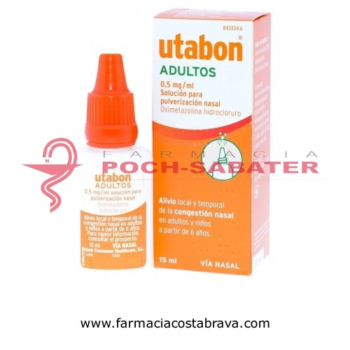 UTABON ADULTOS 0,5 mg/ml SOLUCION PARA PULVERIZACION NASAL, 1 frasco de 15 ml