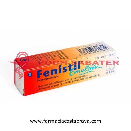 FENISTIL 1 MG/ML EMULSIÓN CUTÁNEA  , 1 frasco de 8 ml