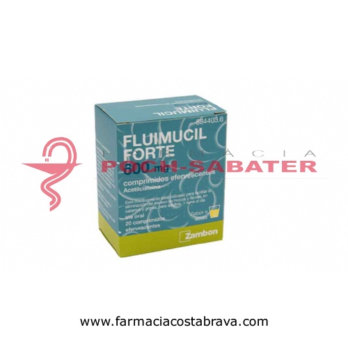 FLUIMUCIL FORTE 600 mg COMPRIMIDOS EFERVESCENTES , 20 comprimidos