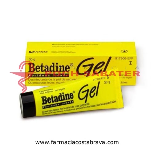 BETADINE GEL 100 MG/G GEL, 1 tubo de 30 g