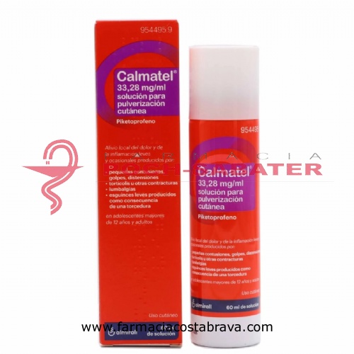 CALMATEL 33,28 mg/ml SOLUCIÓN PARA PULVERIZACIÓN CUTÁNEA , 1 envase pulverizador de 60 ml