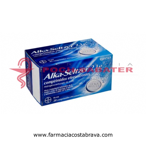 ALKA-SELTZER 2,1 g COMPRIMIDOS EFERVESCENTES , 20 comprimidos