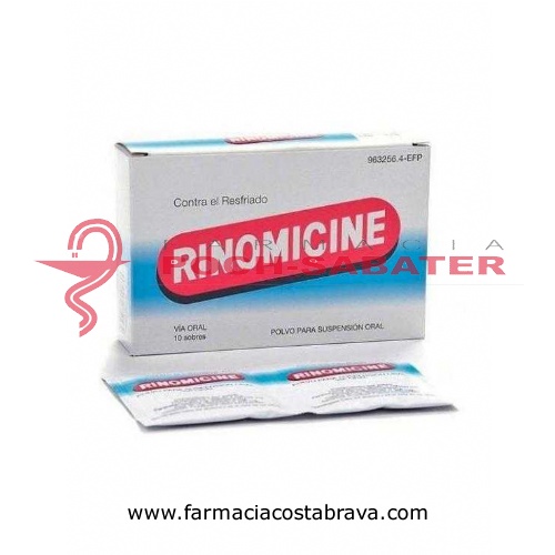 RINOMICINE POLVO PARA SUSPENSIÓN ORAL , 10 sobres