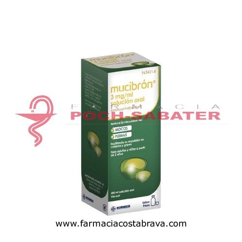 MUCIBRÓN 3 mg/ ml SOLUCIÓN ORAL., 1 frasco de 200 ml