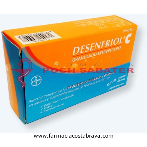DESENFRIOL C GRANULADO EFERVESCENTE , 10 sobres