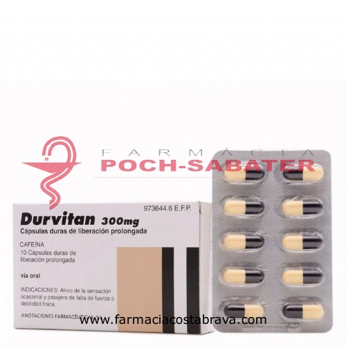 DURVITAN 300 mg CAPSULAS DURAS DE LIBERACION PROLONGADA, 10 cápsulas