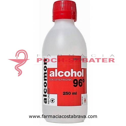 ALCOMON REFORZADO 96º SOLUCION CUTANEA, 1 frasco de 250 ml