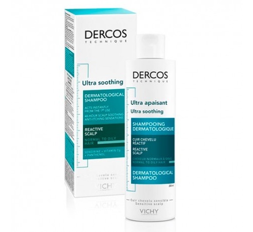 Dercos technique champu ultra calmante - cabello normal a graso (1 envase 200 ml)